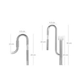 RVS COMBI in out set deluxe skimmer 16-22mm in 12-16mm out