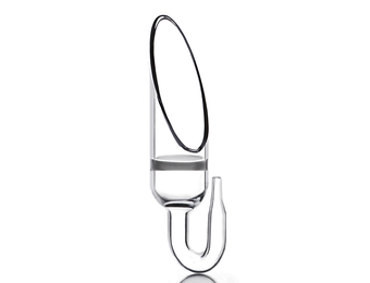 CO2 glazen diffuser Nano S2 met 1 zuignap