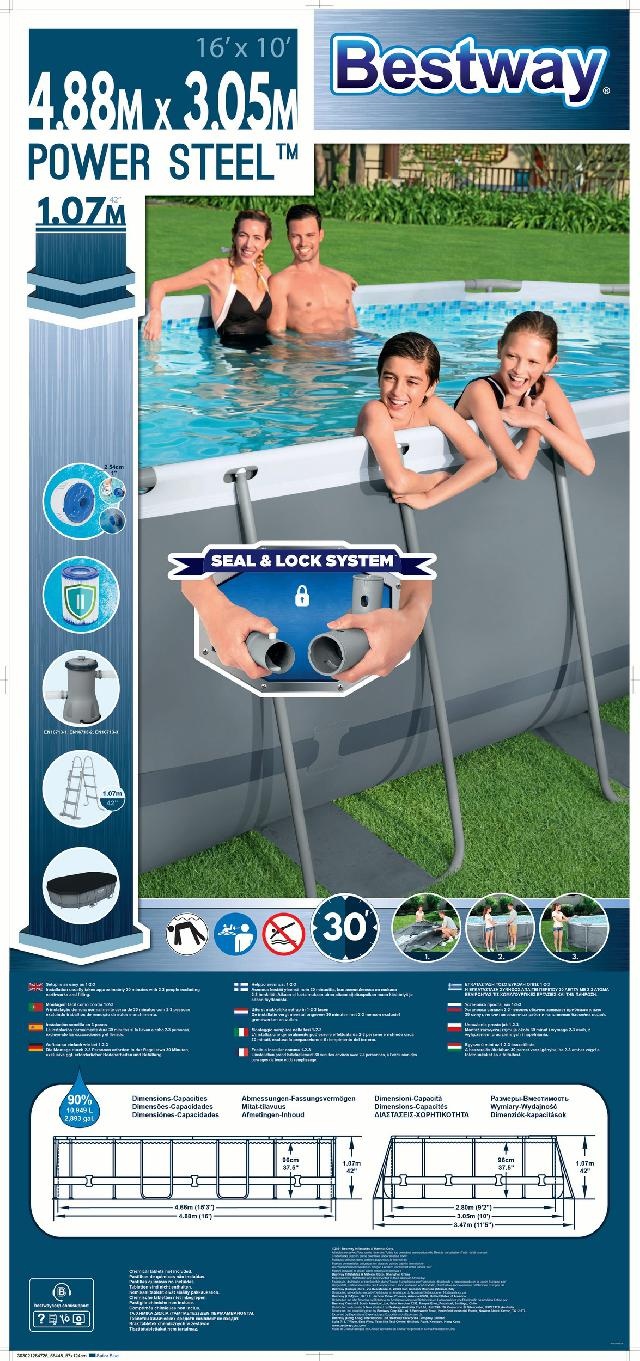 Zwembad Levant Set Ovaal 488cm