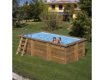 Zwembad Loire Set Grenen Rechthoek 420