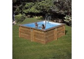 Zwembad Loire Set Grenen Vierkant 305