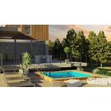 Zwembad Loire Set Grenen Vierkant 305