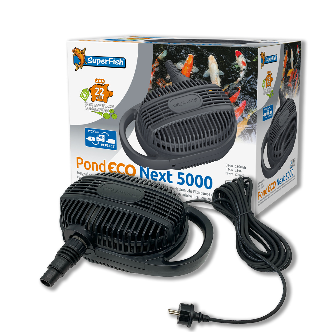 Pond Eco Next 5000-22W + GRATIS Vijver Bacteriën!