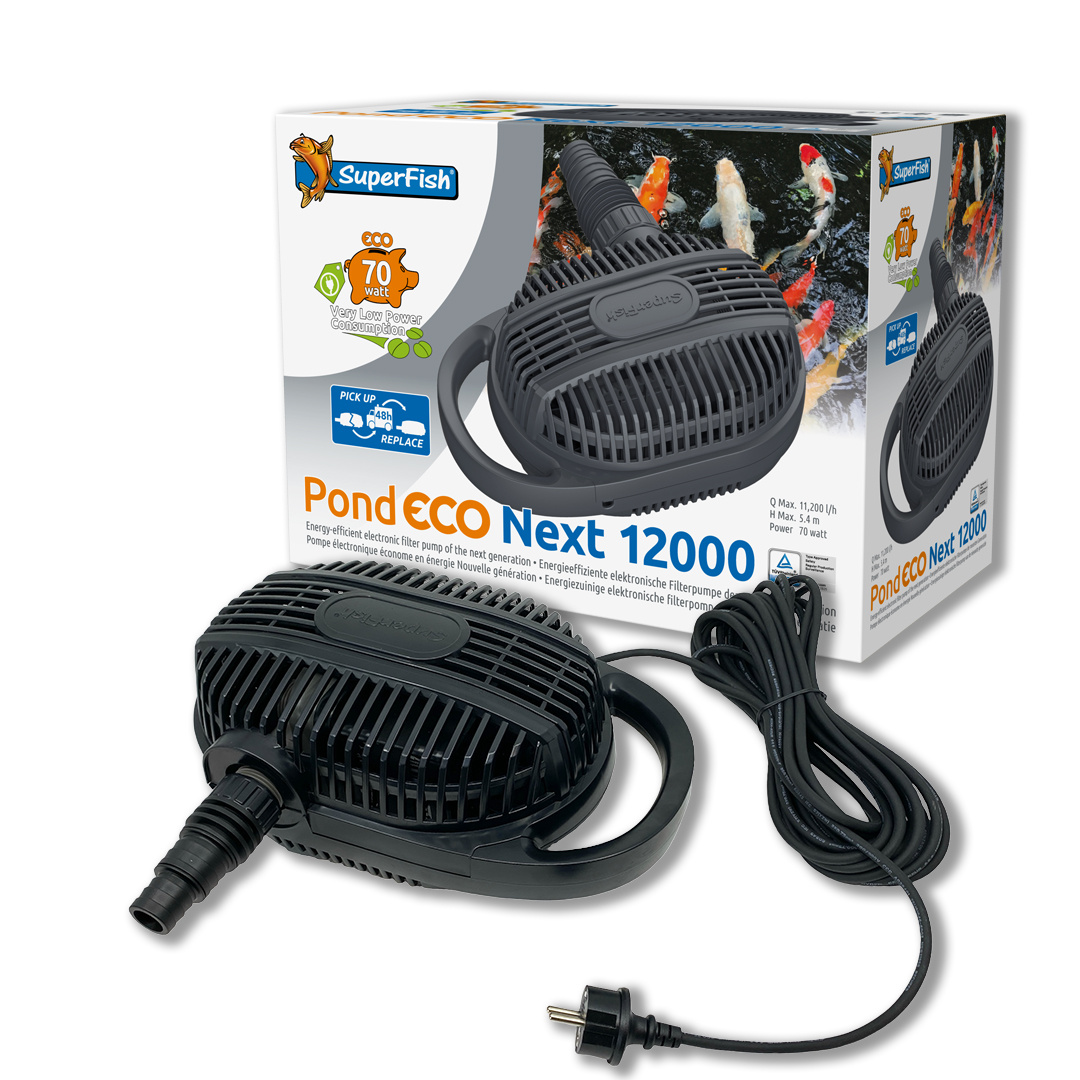 Pond Eco Next 12.000-70W + GRATIS Vijver Bacteriën!