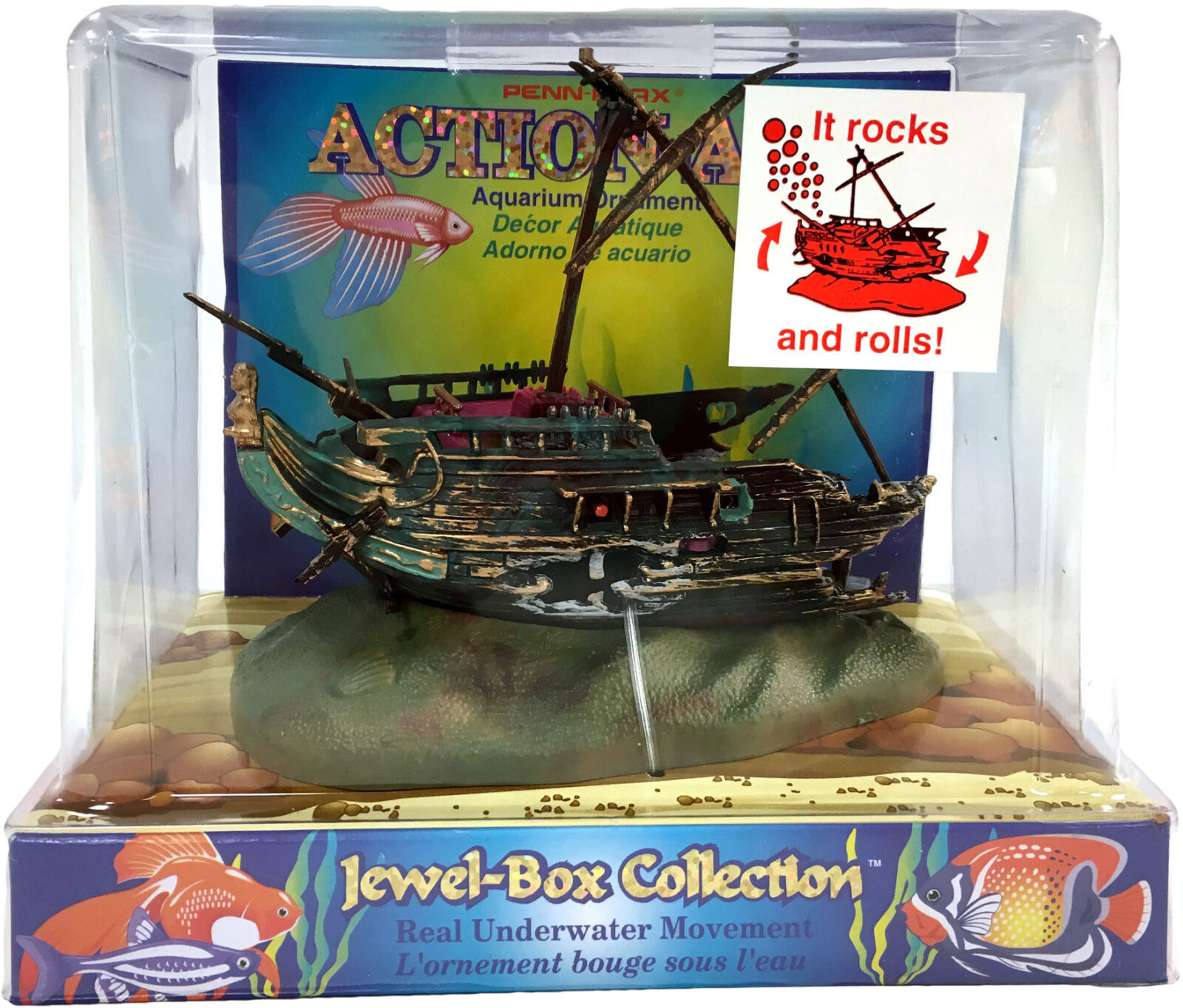 Aquariumdecoratie Scheepswrak 18cm