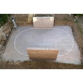 Zwembad Inbouw Set Ovaal 600x320x120