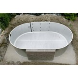 Zwembad Inbouw Set Ovaal 600x320x150