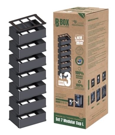 Herbruikbare Modulaire Cup Houder B-Box Cartridges L Set 7 stuks