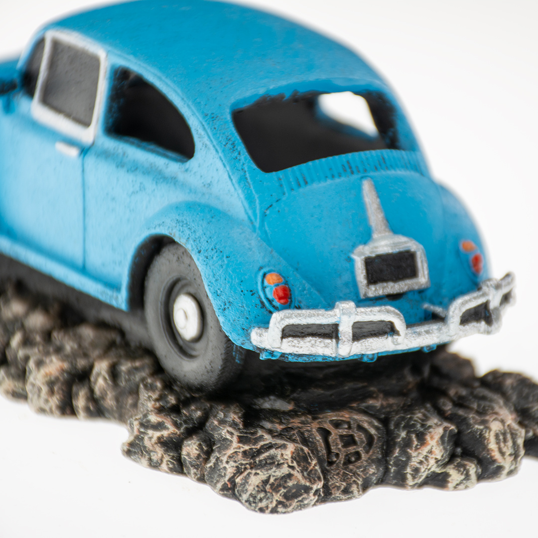 Classic Car Duits 15x7,5x6,5cm blauw