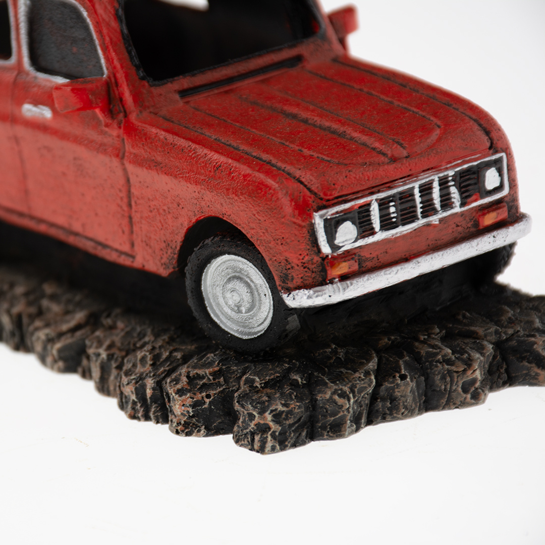 Classic Car Frans 1 15x7,5x7cm rood
