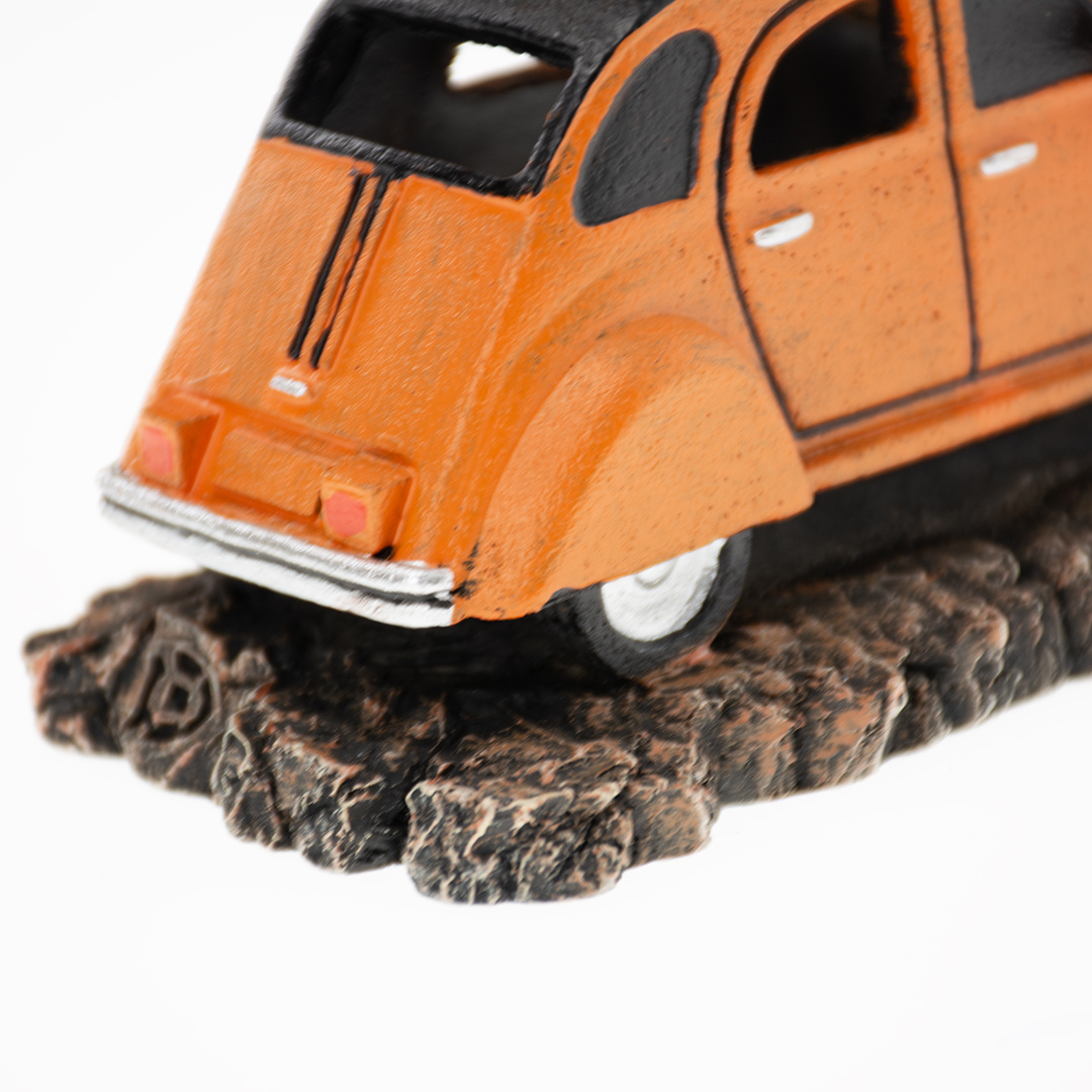 Classic Car Frans 2 14,5x7,5x6,5cm oranje