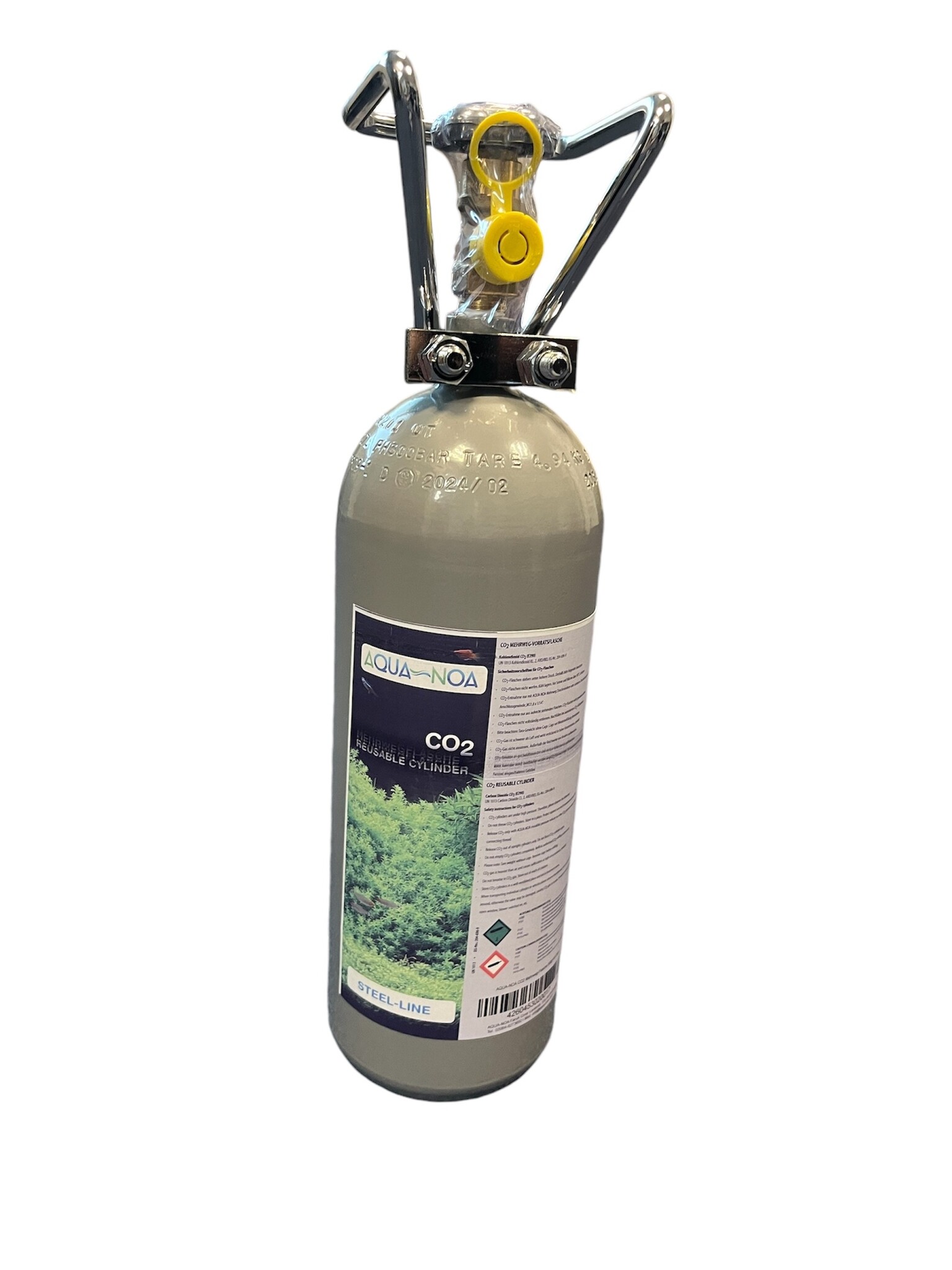 CO2 herbruikbare fles 500g schroefdraad W 21,8x1/14
