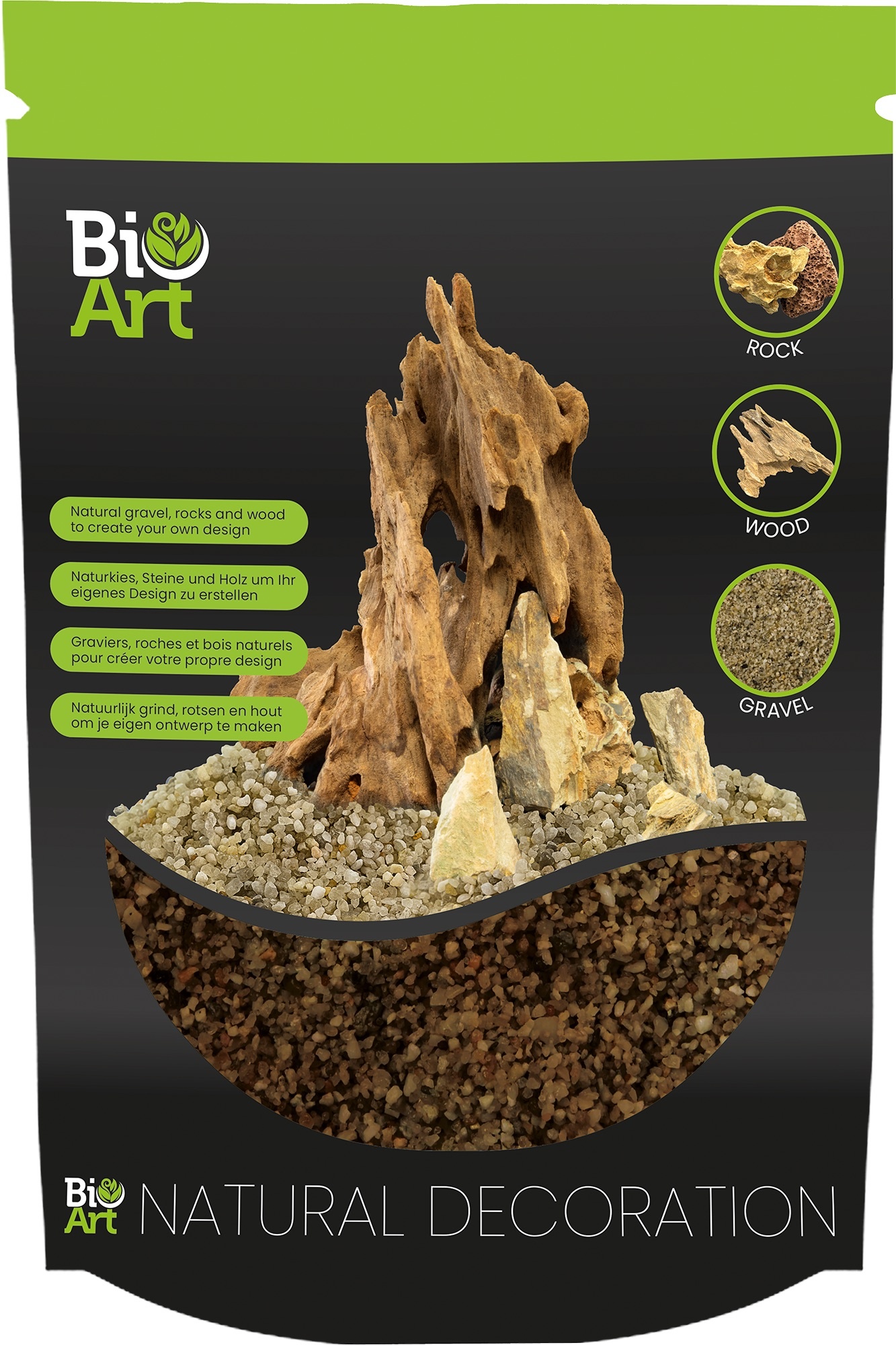 Superfish bio art gravel bruin