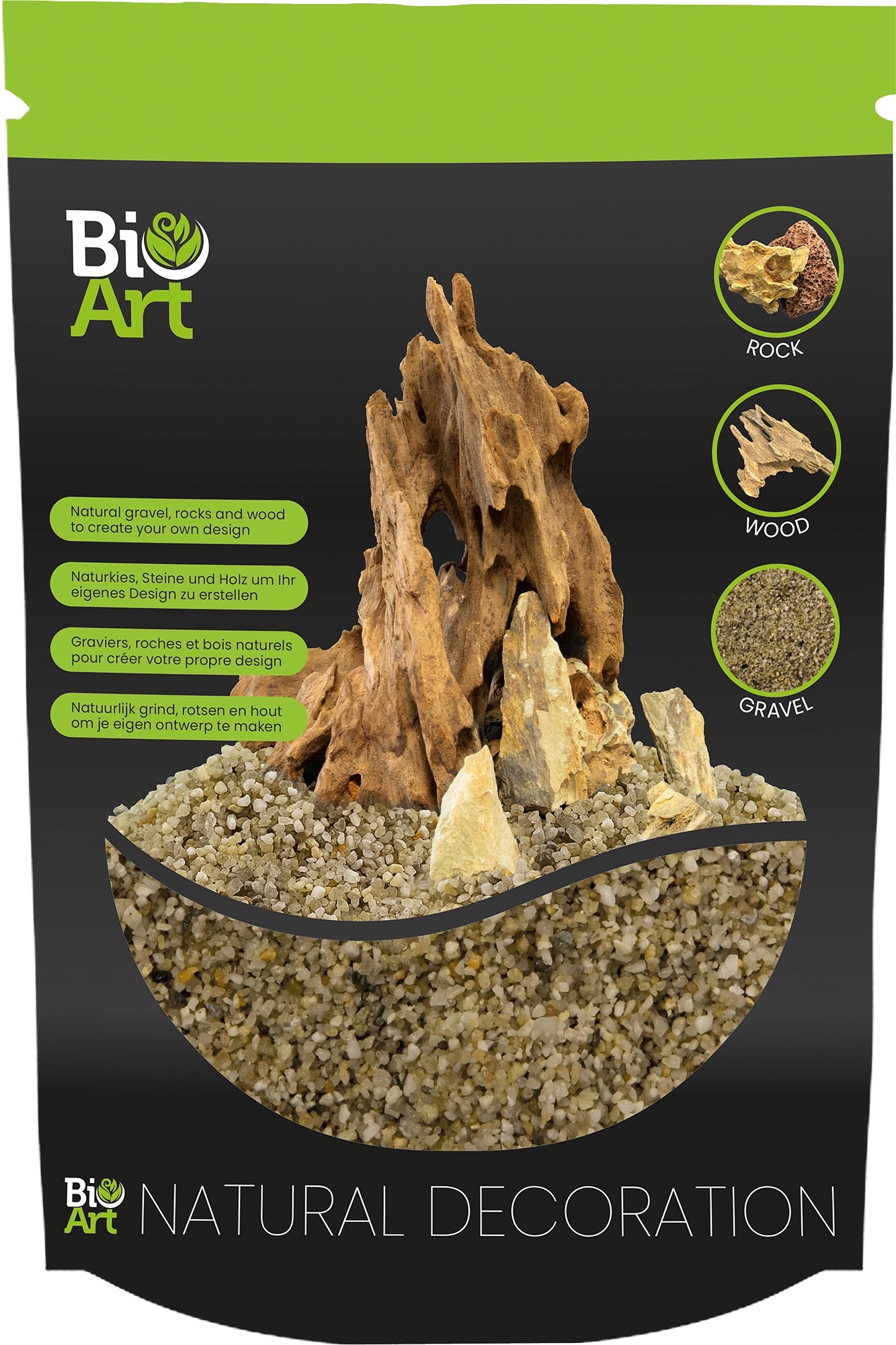 bio art gravel geel