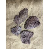 A Steenbundel lava steen rood 4 stuks