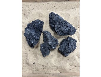 B Steenbundel lava steen zwart 4 stuks