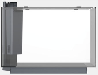 Quadro 70 enkel Aquarium met voet Zwart