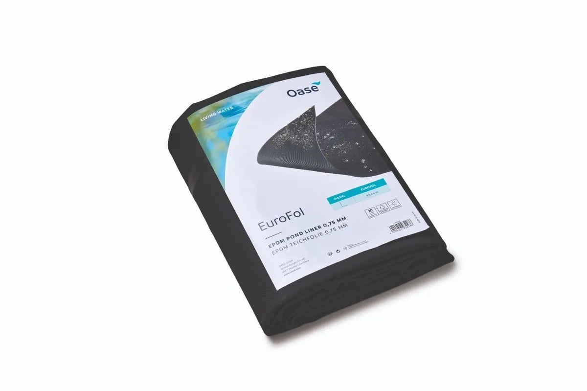 EuroFol EPDM Rubber Vijverfolie pakket 4,5 x 4m 0,75mm
