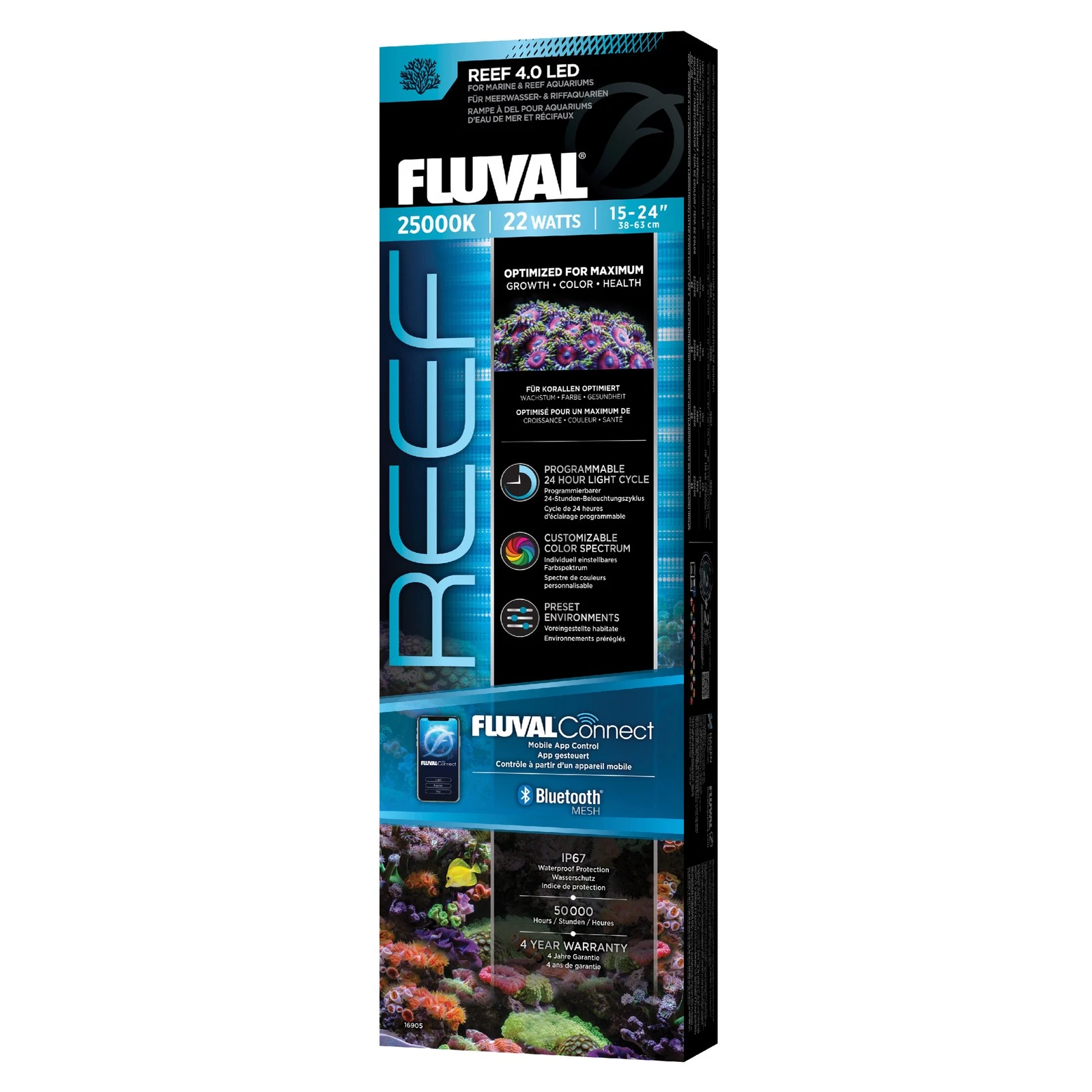 FL Reef 4.0 LED 22W 38,4-63 cm