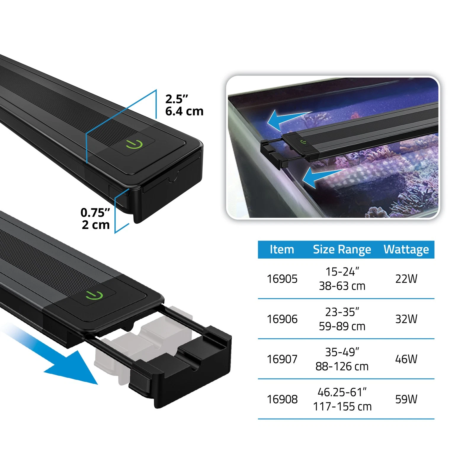 FL Reef 4.0 LED 22W 38,4-63 cm