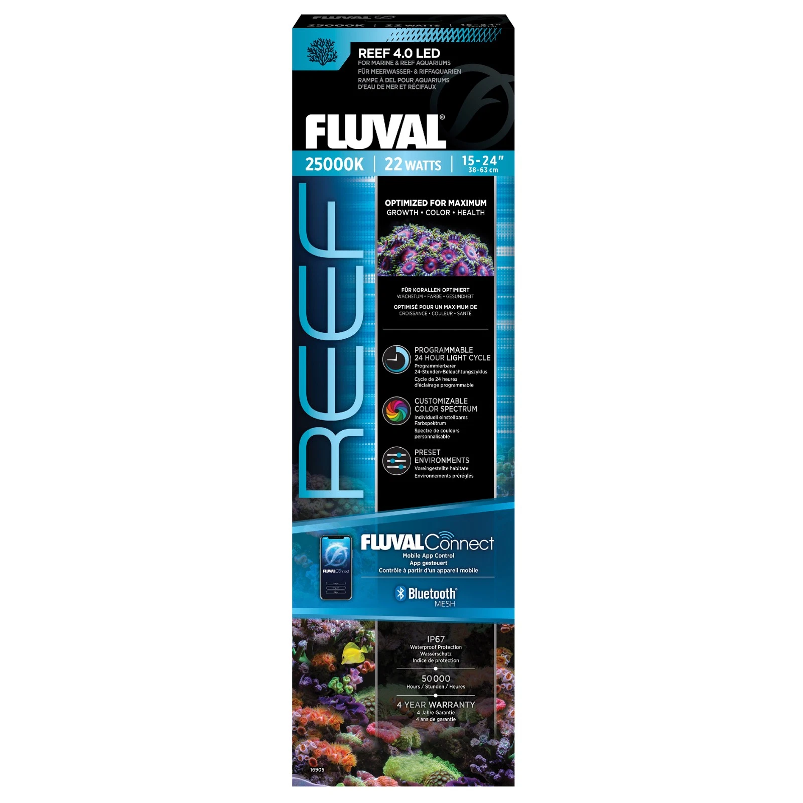 FL Reef 4.0 LED 22W 38,4-63 cm