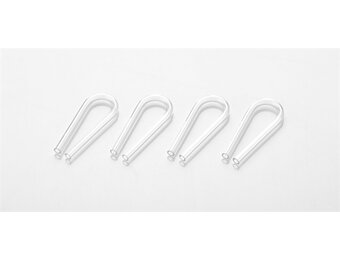 Acryl U-Clip 4 stuks 4/6mm tot 8mm Glasdikte