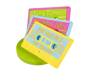 Hippie Aquariumdecoratie Speelse Muziekcassettes