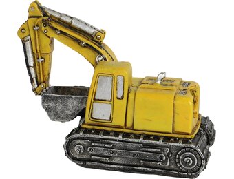 Ornament Graafmachine Geel 14cm