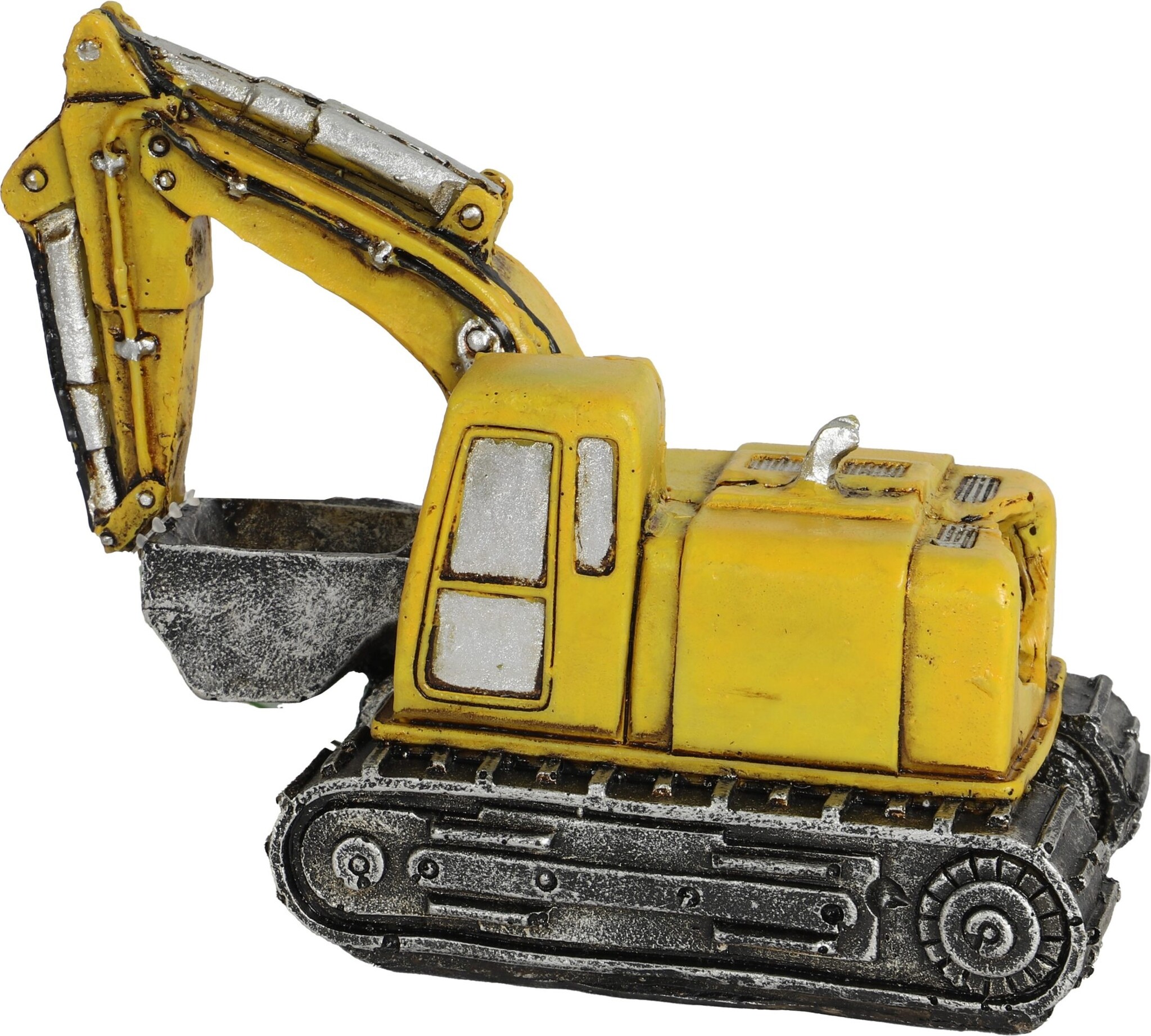 Ornament Graafmachine Geel 14cm