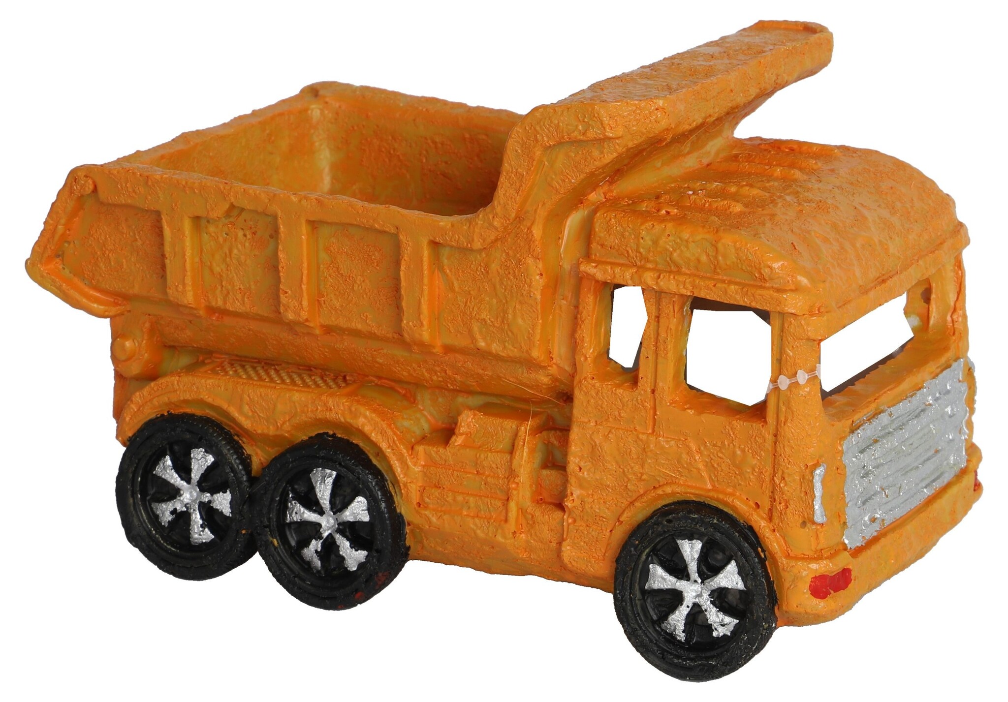 Ornament Kiepwagen Oranje 13cm