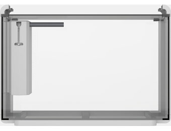 Home ProLED 65 enkel Aquarium met Voet Wit