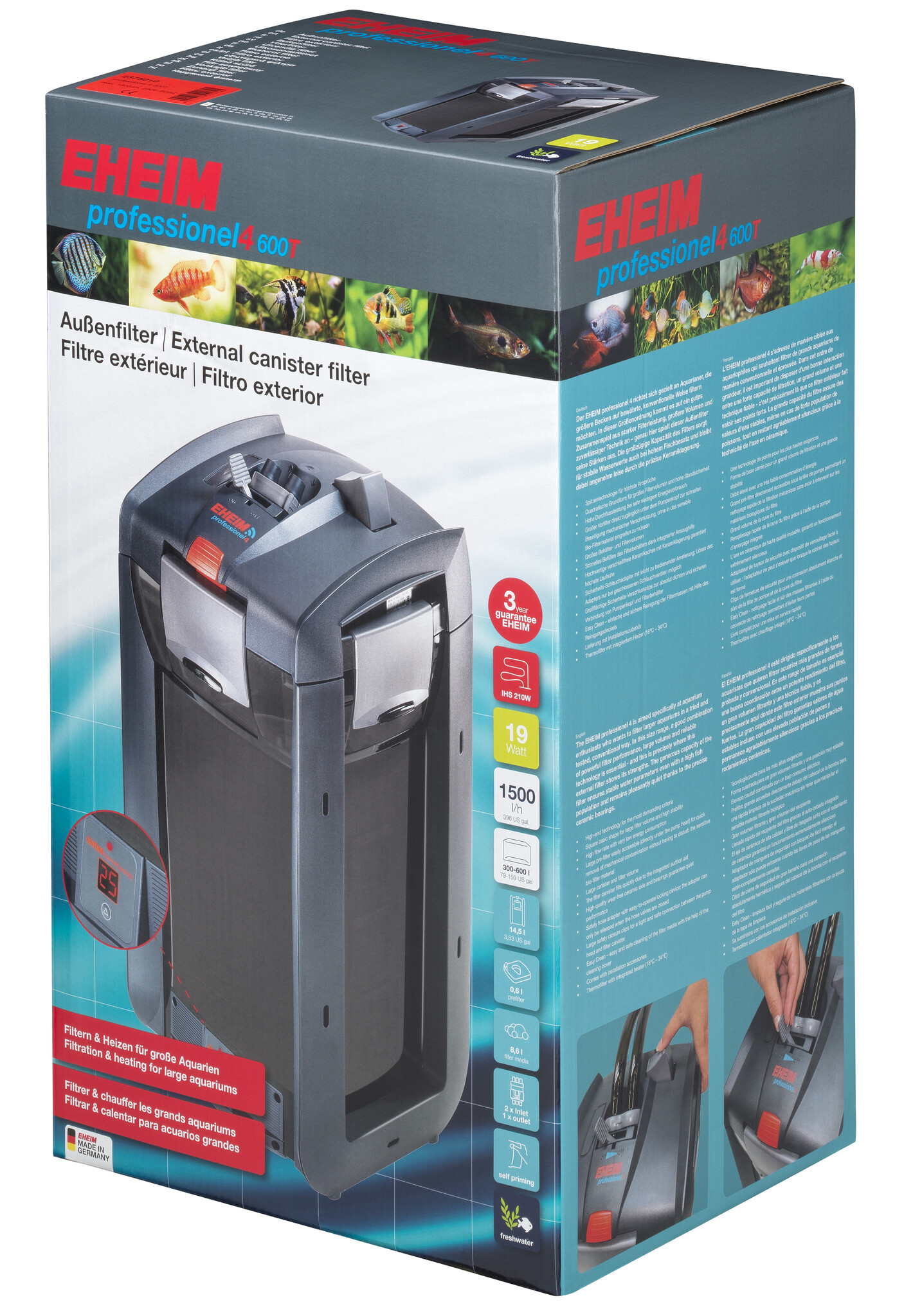 Professionel 4 600T excl.  filtermedia