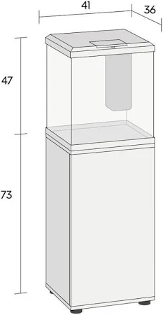 Vio Cube 54 Zwart Meubel