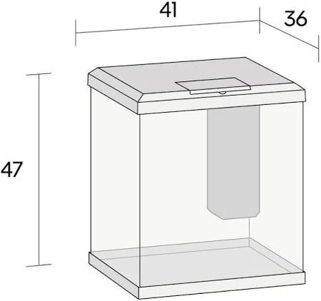 Vio Cube 54 Zwart set met Meubel