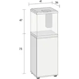 Vio Cube 54 Zwart set met Meubel