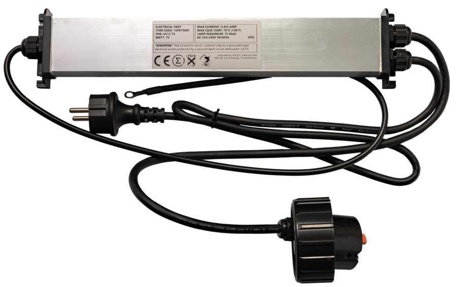 UVC Trafo+Connector Switch T5 75W - TWEEDE KANS