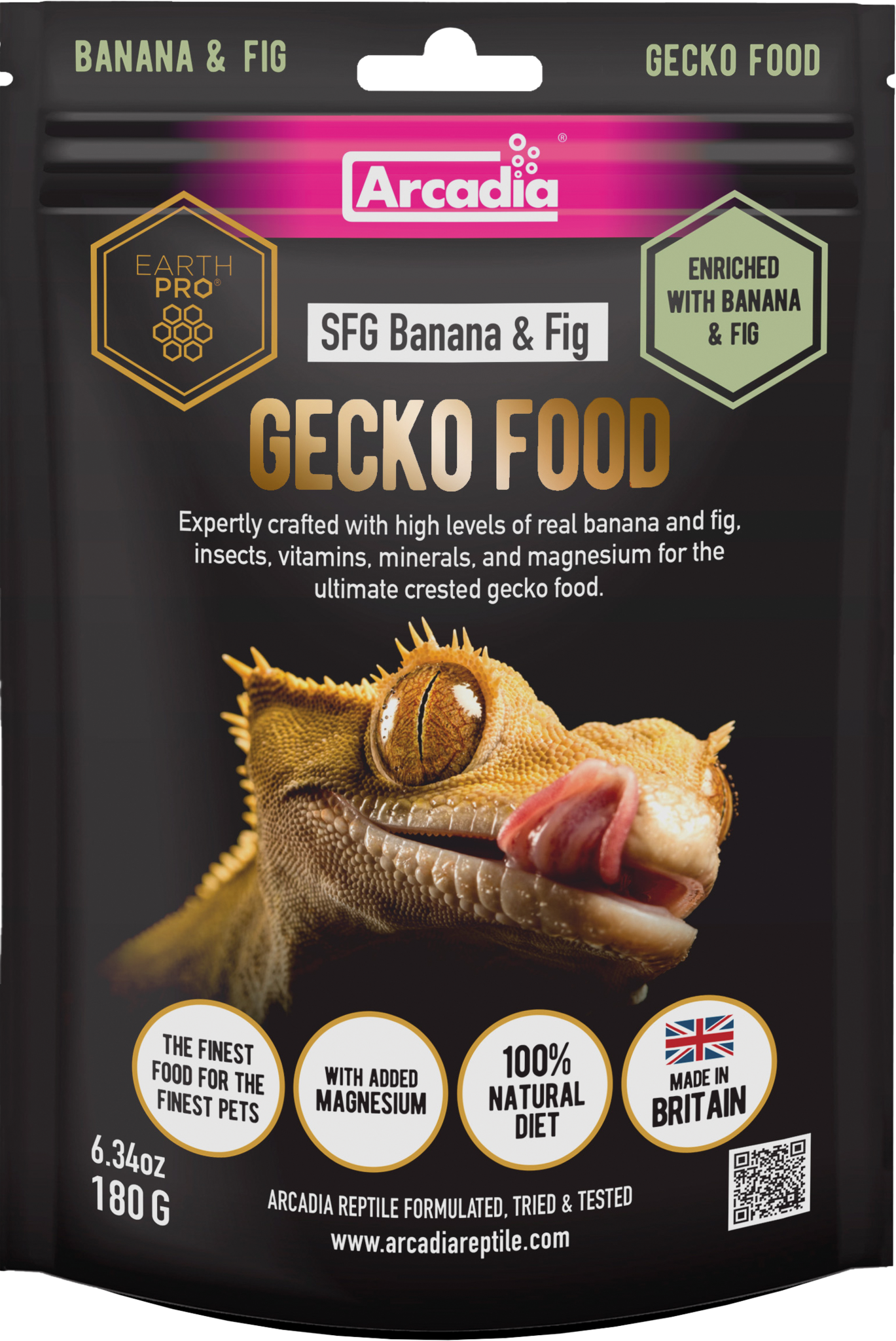 Earth Pro Gekko Stickyfood Gold Banaan en Vijg 180g