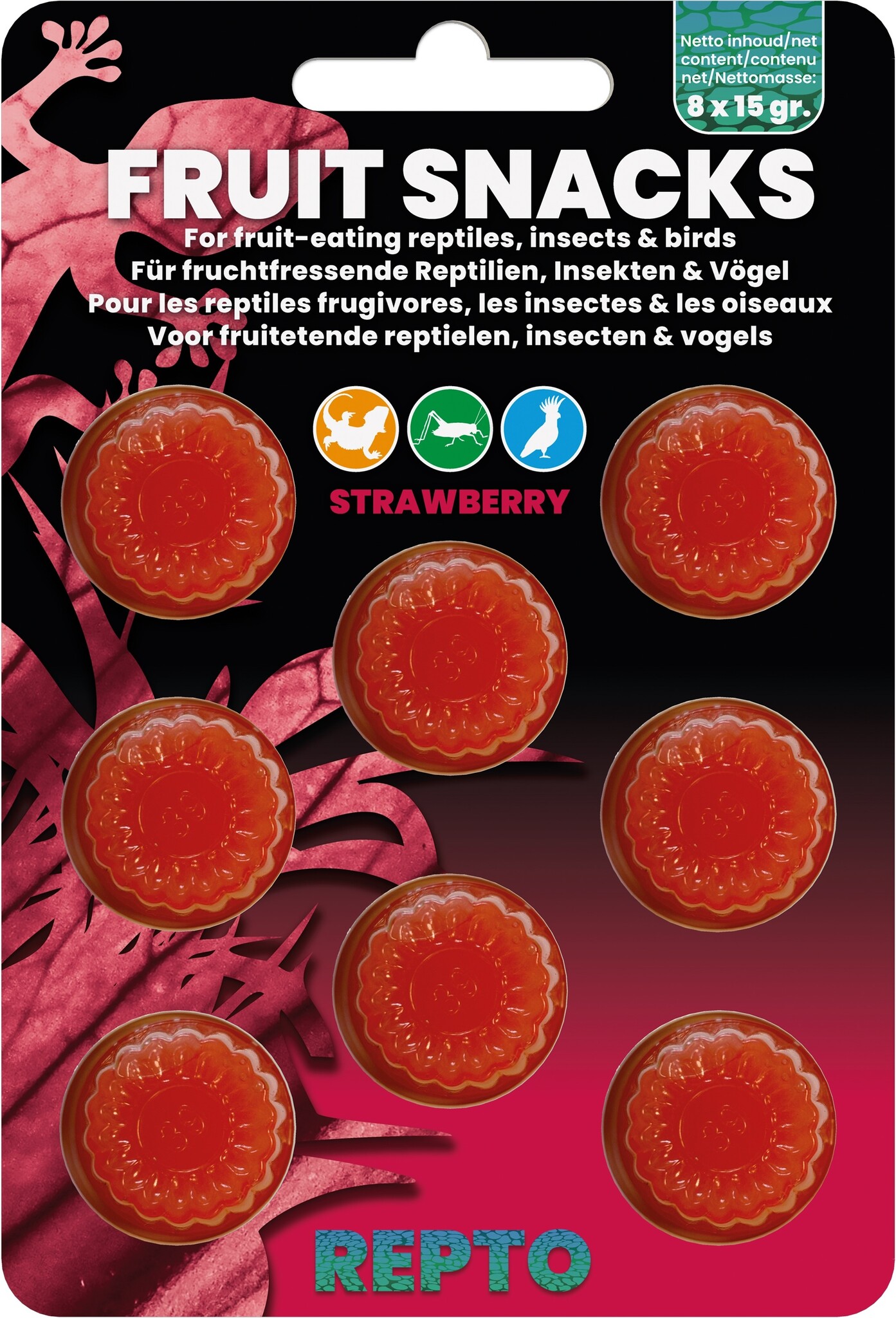 Reptielen Fruit Snacks Strawberry