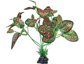 Terrarium Kunstplant Rood Groen