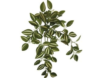 Terrarium Kunstplant Hangend Groen Wit 46cm