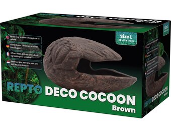 Terrarium Deco Cocoon Schuilplaats Bruin L