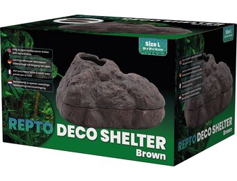 Terrarium Deco Schuilplaats Bruin L