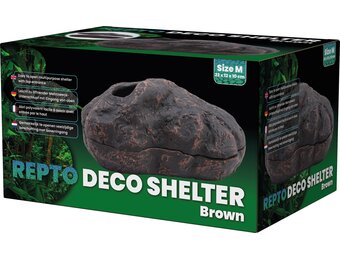 Terrarium Deco Schuilplaats Bruin M