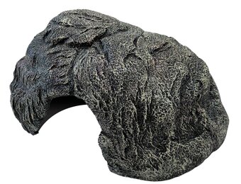 Terrarium Deco Schuilplaats Grijs L