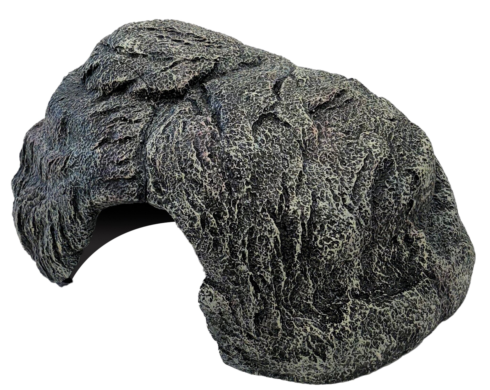 Terrarium Deco Schuilplaats Grijs L