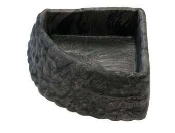 Deco Terrarium Hoekschaal Grijs L