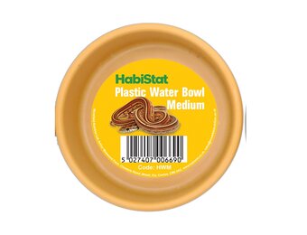 Terrarium Waterbak Plastic Rond M 9x9x3,5cm