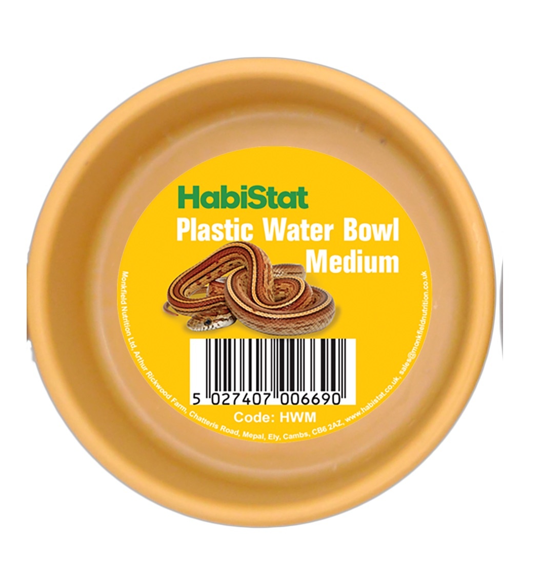 Terrarium Waterbak Plastic Rond M 9x9x3,5cm