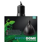 Dome E27 Fitting 21cm Zwart