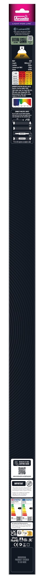 Lumenize Jungle Dawn Terrarium LED 1240mm 80W